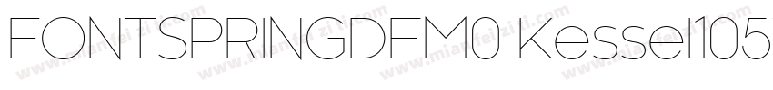 FONTSPRINGDEM0 Kessel105TextBold字体转换